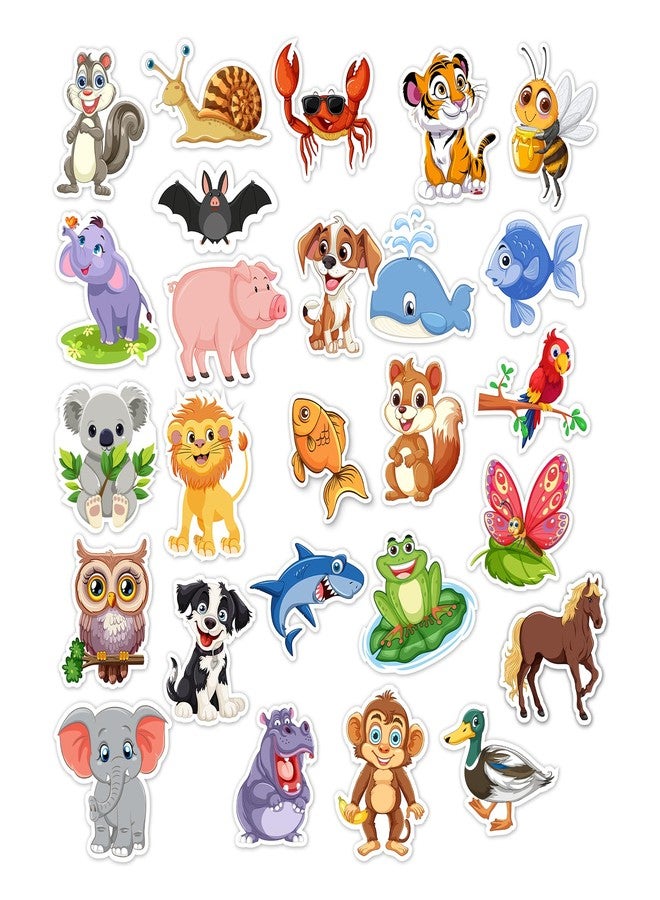 Windup Animal Fridge Magnets, Set of 26 Cartoon Characters, Educational Magnetic Stickers for Kids, 5 cm Height - Image 2